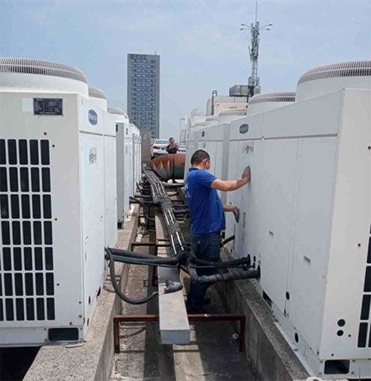 金沙中央空调制热和不制冷系统维修方法